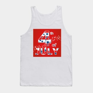 4th July design Tank Top